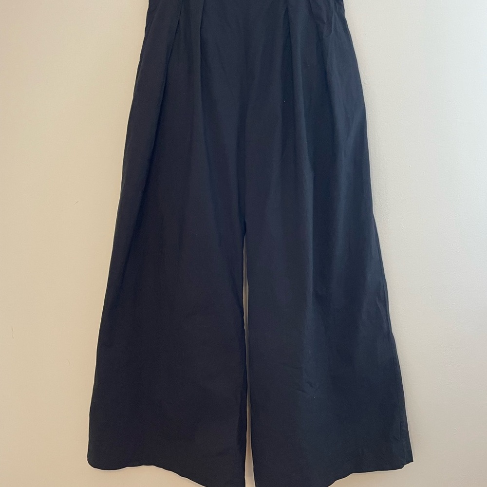 Free People Black Wide-Leg Pants